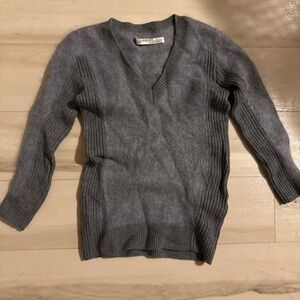 All Saints Charcoal V-Neck Sweater